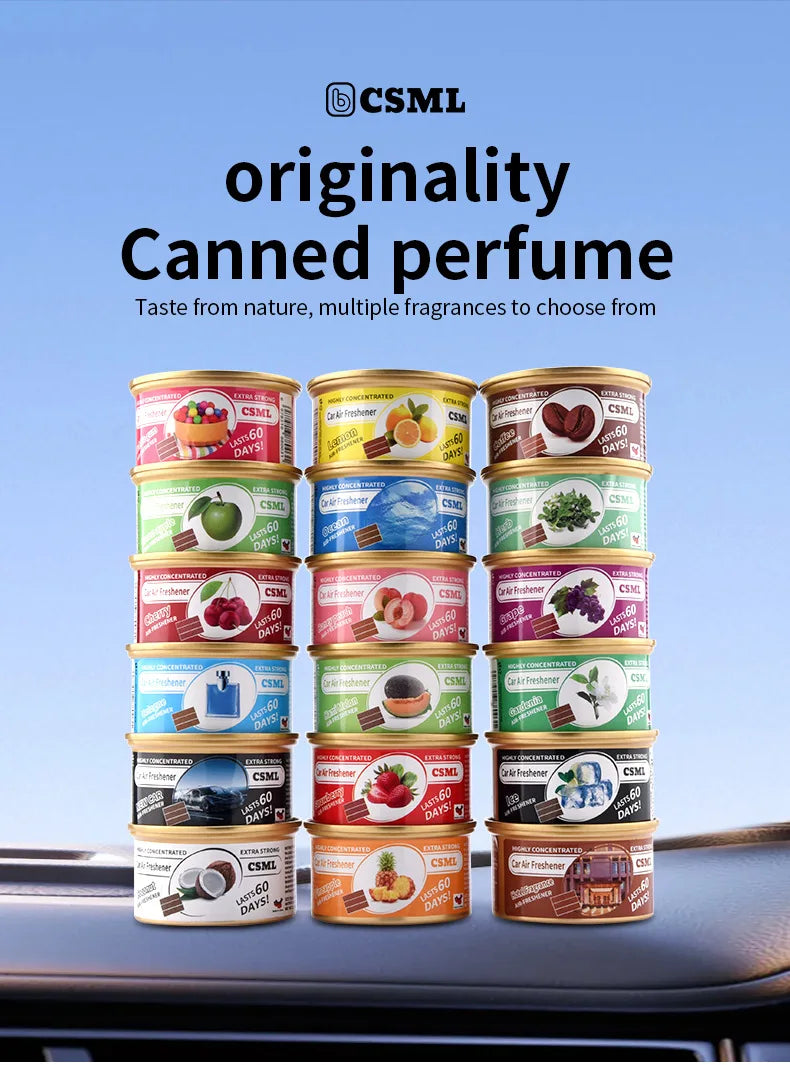 Car air fresh, solid aromatherapy, no additives, canned, essential for eliminating  odors, long-lasting fragrance, household use