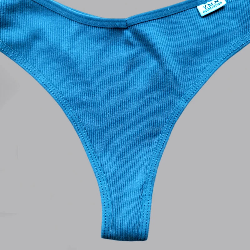 3Pcs/Set Cotton Thongs Women's Panties Sexy Low Waist G-String Briefs Comfortable Seamless Underpants Female Fast Shipping