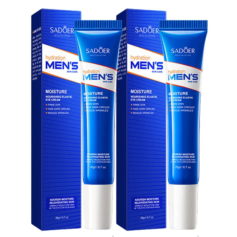 1/2pcs SADOER Men's Eye Cream Anti Dark Circles Removal Eye Bags Moisturizing Anti-Aging Anti-wrinkles Men Eyes Skin Care