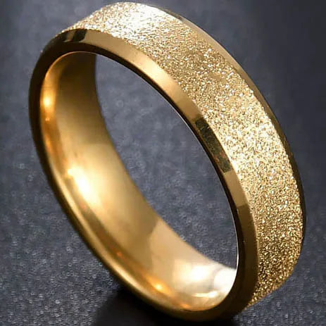 316L Stainless Steel High Quality Ring Simple Matte Fashion Men Wedding Rings Finger Engagement Gift For Women Jewelry