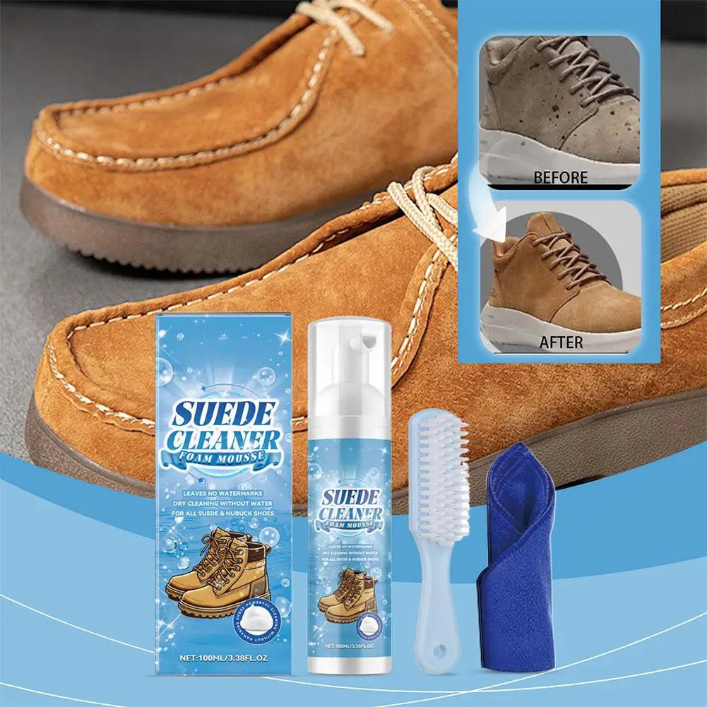 Cleaning Dirt Suede Cleaner Set Gentle Non-damaging Resists Fading Deformation Cleaner Set for All Suede Products Cleaner Set