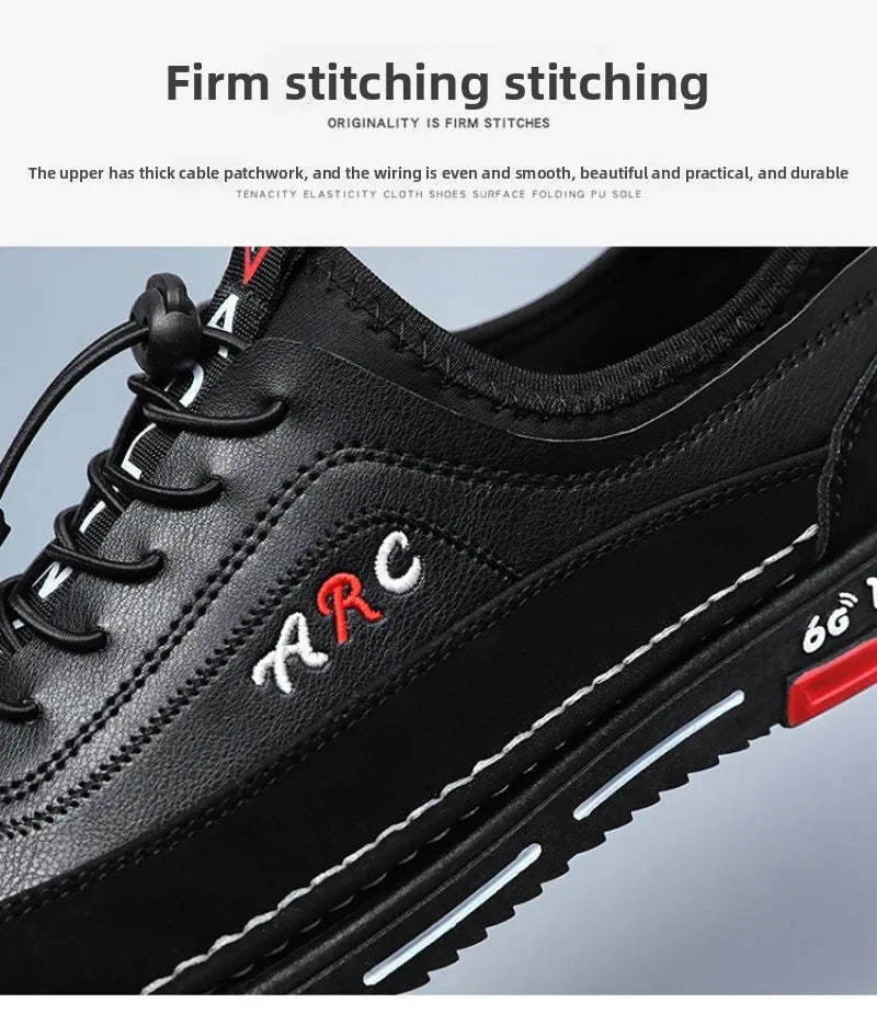High-quality Men Shoes Breathable Leather Casual Shoe Fashion Business Soft Bottom Shoes for Men Large Size39-48Zapatos Casuales