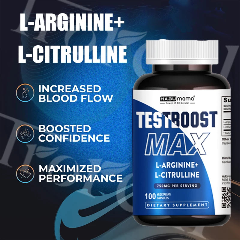 Men Enhancing Supplement,L-Arginine L-Citrulline Complex ,Supports Physical Performance & Confidence,Lasting Results