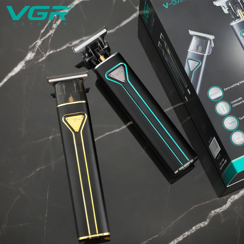 VGR Hair Clipper T9 Hair Trimmer Professional Hair Cutting Machine Metal Wireless Electric Rechargeable Clippers for Men V-009