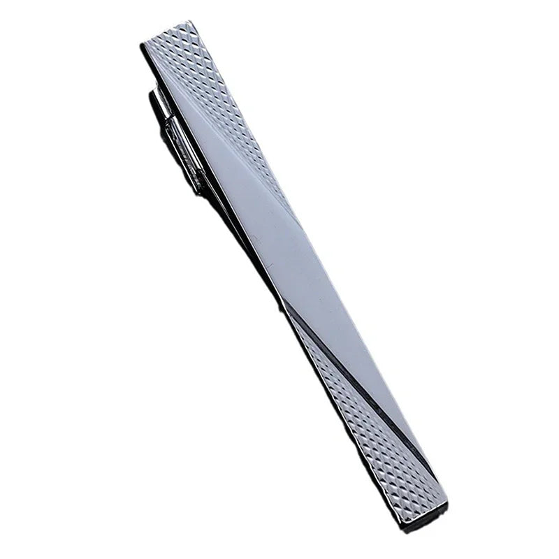 Men's Gold-Tone Tie Bar with Detachable Chain - Elegant Tie Clip for Weddings and Formal Attire