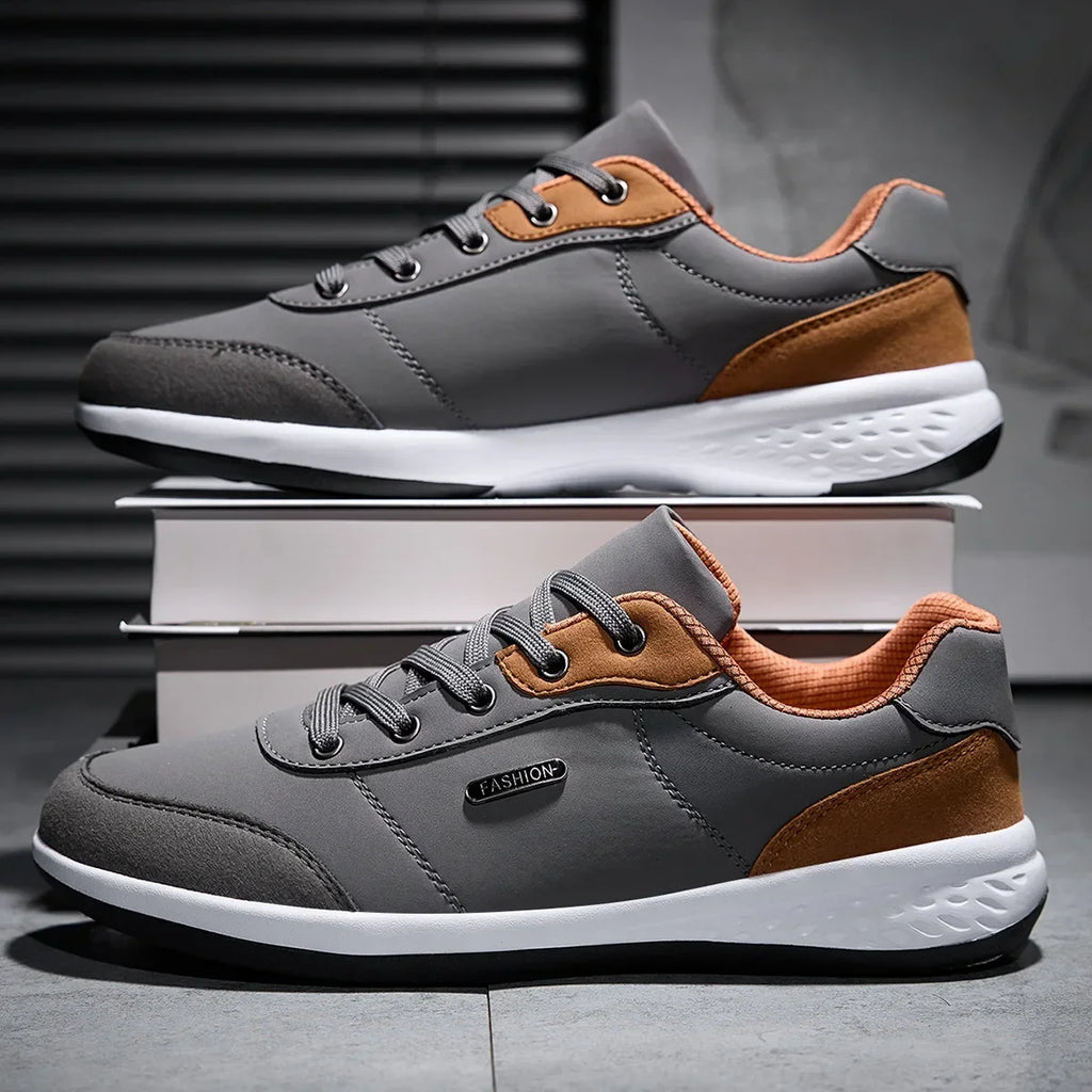 New Men Shoes Spring Autumn Waterproof Walking Sneakers Leisure Male Leather Sports Shoes Non-Slip Footwear Tennis for Men