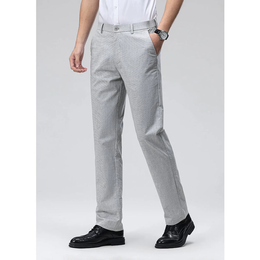 Men's Casual Pants: Breathable & Lightweight for Summer Comfort Business Casual Men's Work Trousers