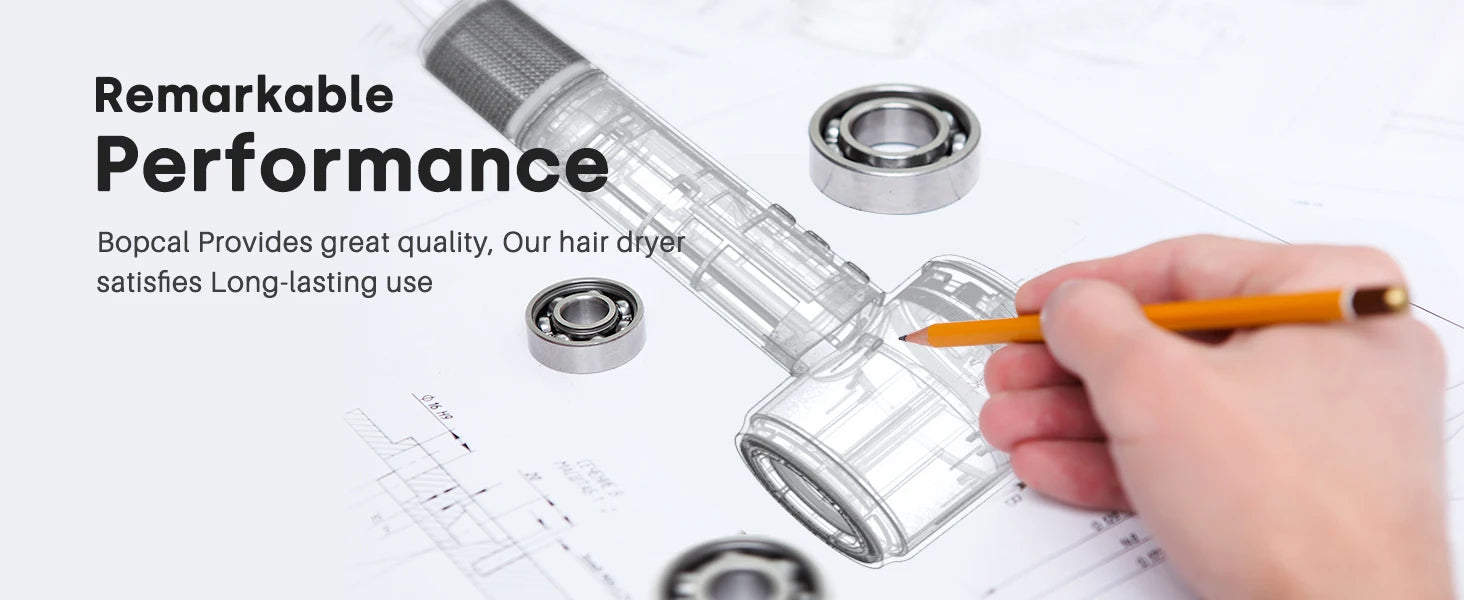 120000 RPM Hair Dryer Negative Ionic Blow Dryer Brushless Motor 40M/S Fast Drying High-Speed Low Noise Thermo-Control Hairdryer