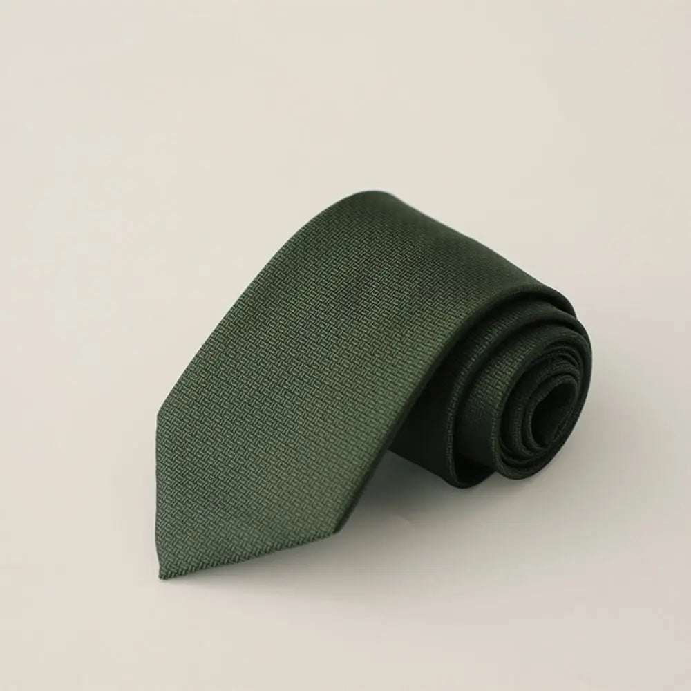 8cm Width Striped Neck Ties Solid Color Trendy Gentlemen Mens Necktie Black Gray Elegant Men's Wedding Tie Clothing Accessories