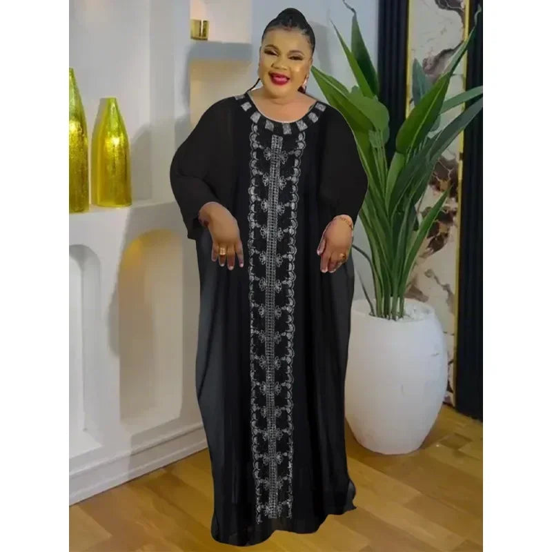 Abayas For Women Dubai Luxury 2025 African Muslim Fashion Dress Caftan Marocain Evening Party Dresses Boubou Robe Djellaba Femme