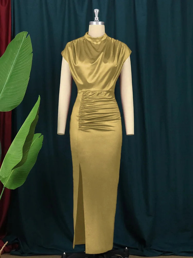 women's casual dresses draped fashion Woman clothes long wedding summer prom female evening dresses elegant party dresses hxy306