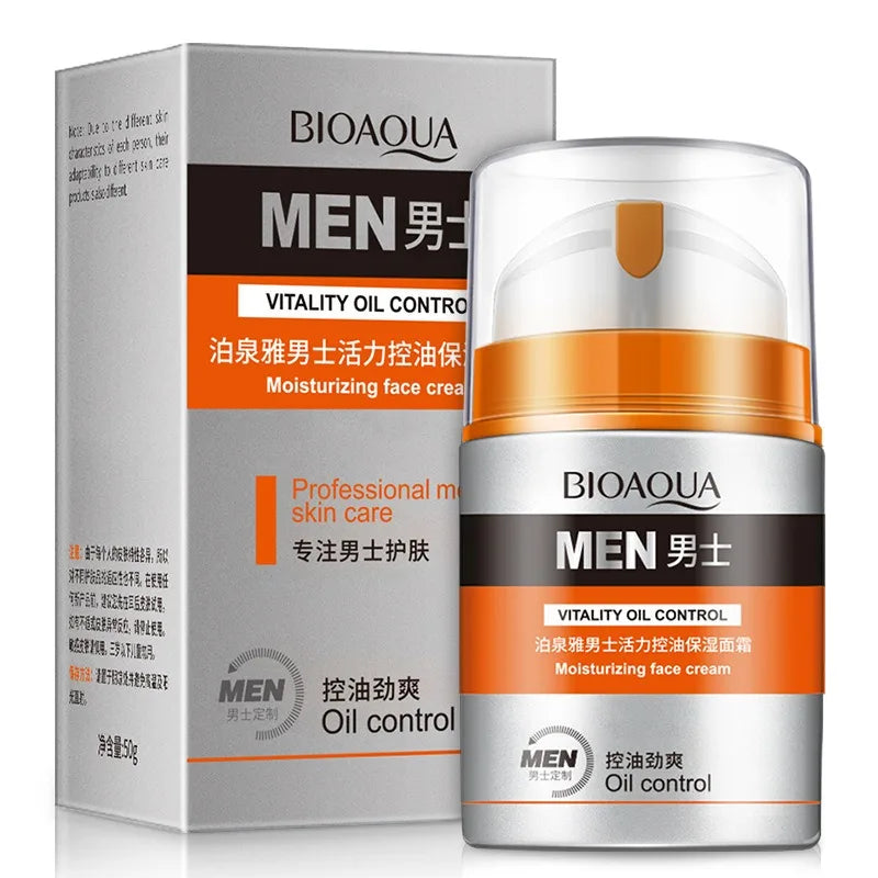 Men's Deep Oil Control and Moisturizing Face Cream Moisturizing Smoothing Wrinkles Shrinking Pores Skin Care Health Care for Men