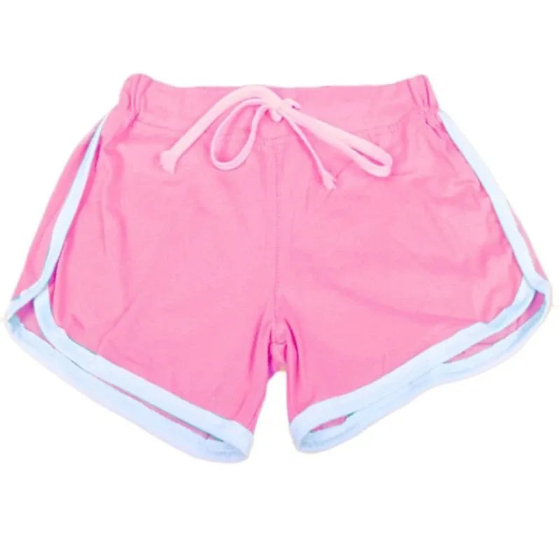 Women's Sports Shorts, Cotton Drawstring Shorts, Stretch Elasticated Waistband Shorts, Casual, Beach, Yoga, Running, Summer