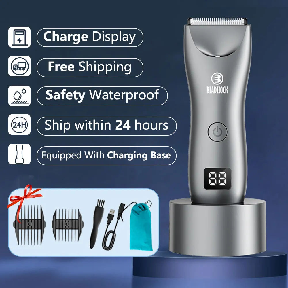 Mens Body Hair Trimmer for Men Balls Women Lady Shaver Hair Removal Bikini Trimmer Groin & Body Shaver Groomer Arm Beard Razor