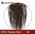 140-160 Grams Kinky Curly Clip In Hair Extensions Human Hair 100% Remy 10Pcs/Set Chestnut Brown & Bronzed Blonde Mix Full Head