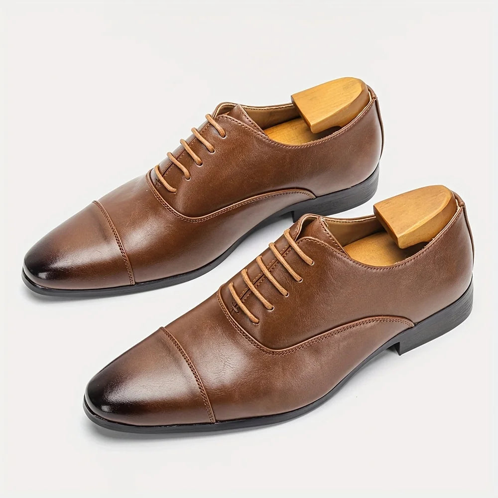 Leather Shoes For Men Gentleman'S Stylish Comfortable Business Formal Shoes Men