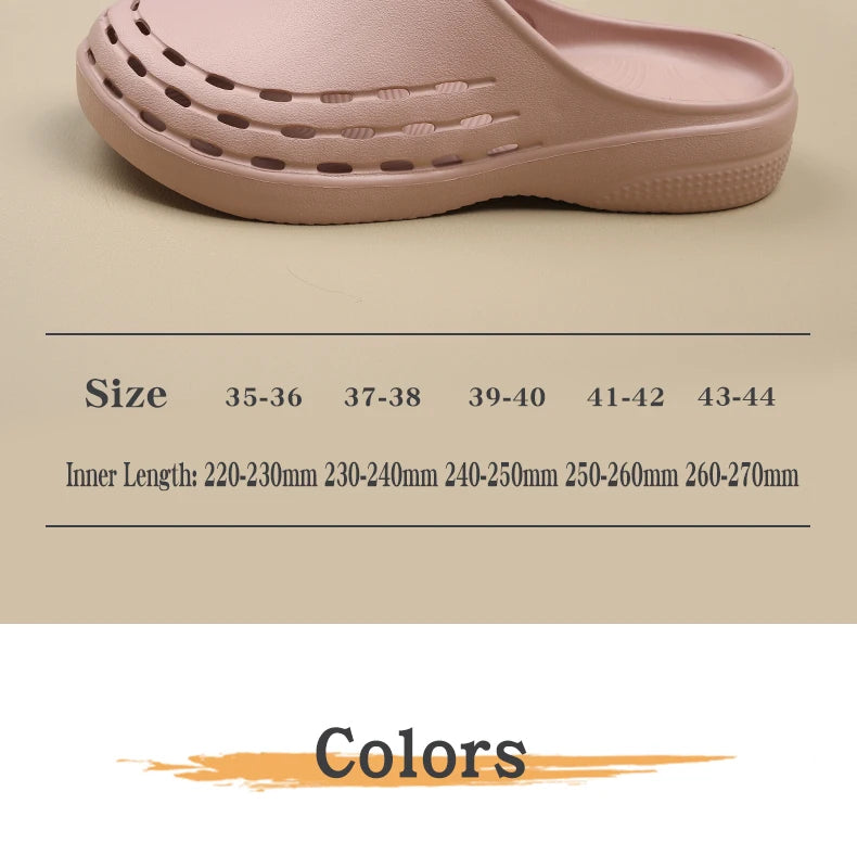 Nursing Scrub Clogs Medical Shoes Comfortable Anti-slip for Professionals Breathable Waterproof Hospital Work Clog X08