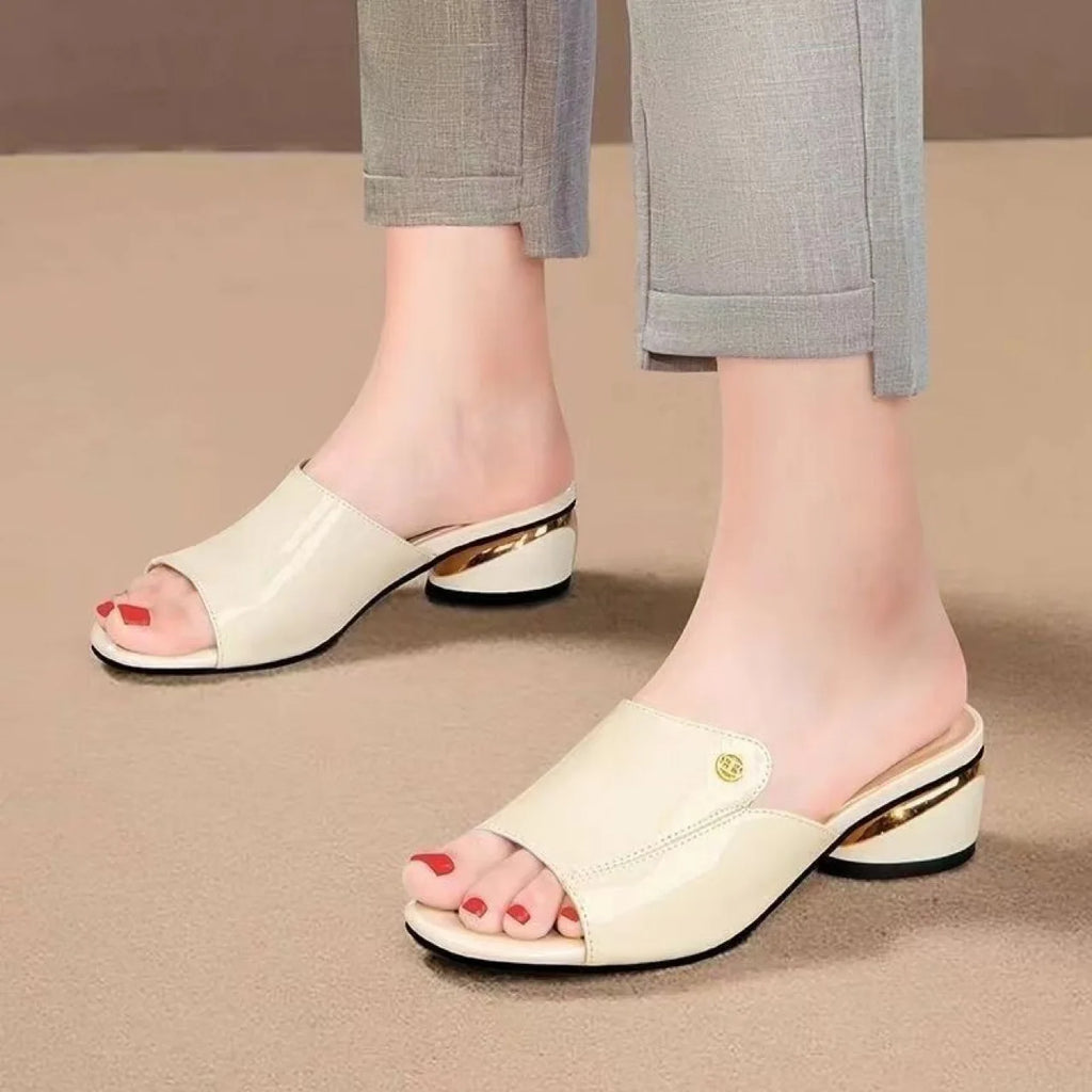 Women's Shoes Fashion Red Sexy Womens Slippers 2026 Soft Leather Ladies Comfortable Sandals Suitable for Girls Pantuflas Mujer