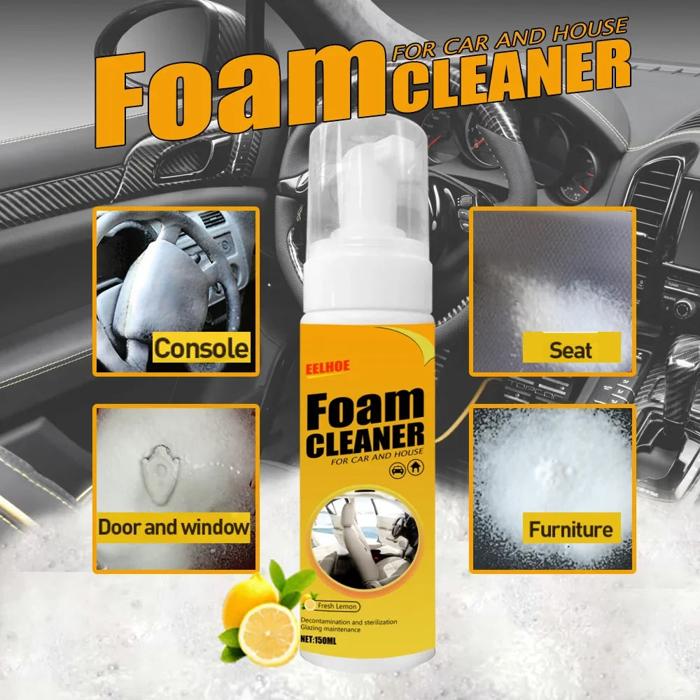 Multi-Purpose Foaming Cleaner Leather Cleaner Remover Spray Car Interior Household Stain Remover Car Cleaning Tools