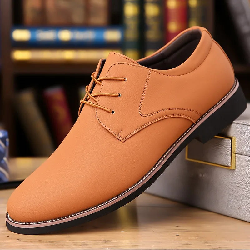 Men's Shoes Fashion Casual Leather Shoe Lace Up Oxford Shoe Business Dress Shoes Luxury Wedding Party Shoes for Men Large Size48