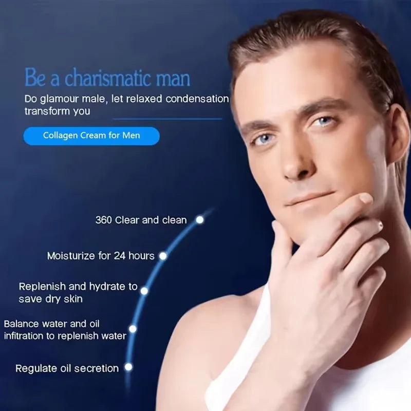 Men's Deep Oil Control and Moisturizing Face Cream Moisturizing Smoothing Wrinkles Shrinking Pores Skin Care Health Care for Men