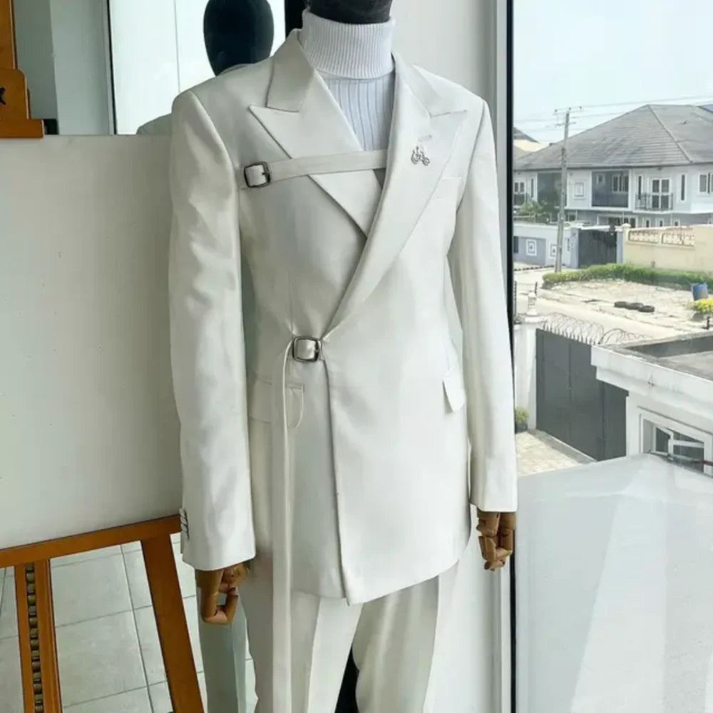 Men's Wedding Tuxedo Suits Blazers Formal Smoking Attire Elegant Homme Moda Traje Do Noivo New in