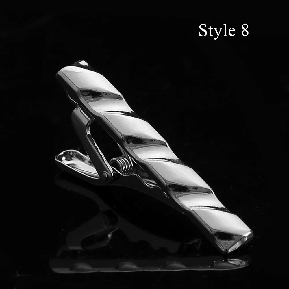New Classic Men Tie Clip Simple Fashion Metal Necktie Daily Business Wedding Ceremony Tie Clip Pin Men Jewelry Accessories Gift
