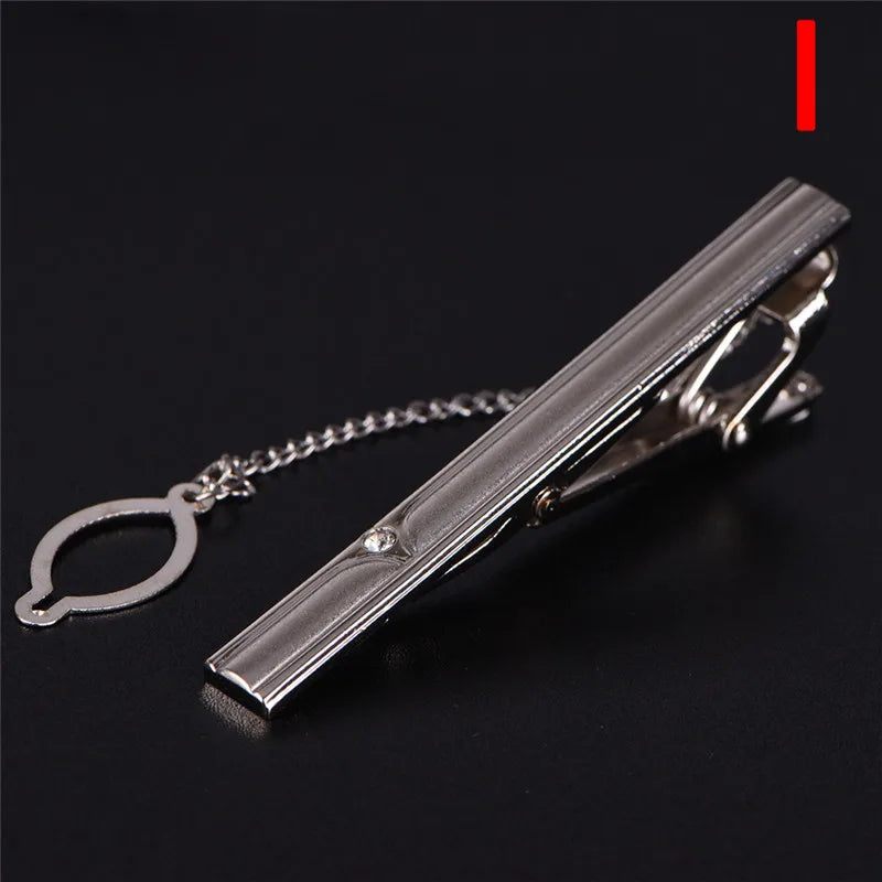 New Tie Clip Fashion Style Necktie Men Metal Simple Bar Clasp Practical Bowtie Clasp Tie Pin for Mens Gift Accessories