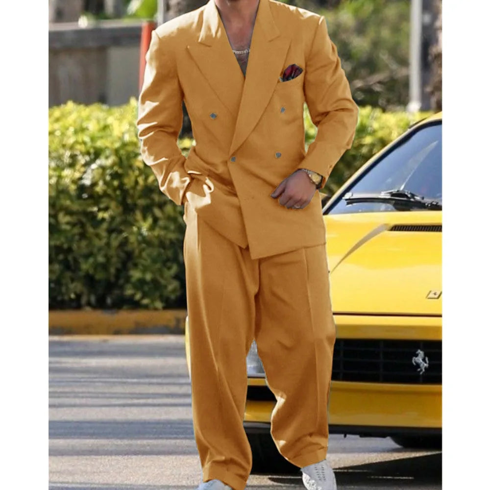 Man Formal Suits for Men Suit Set Wedding Luxury  Fashion Suit Dress  2 Piece Modern Men's Suits