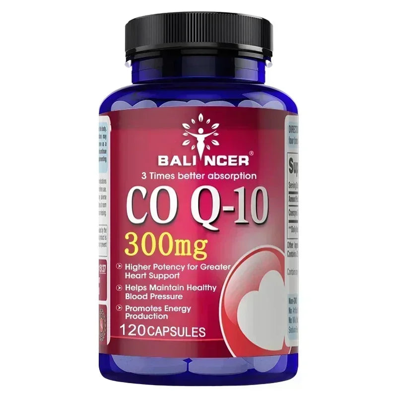 Co Q10 300 Mg Capsules - Supports Cardiovascular & Nervous System Health