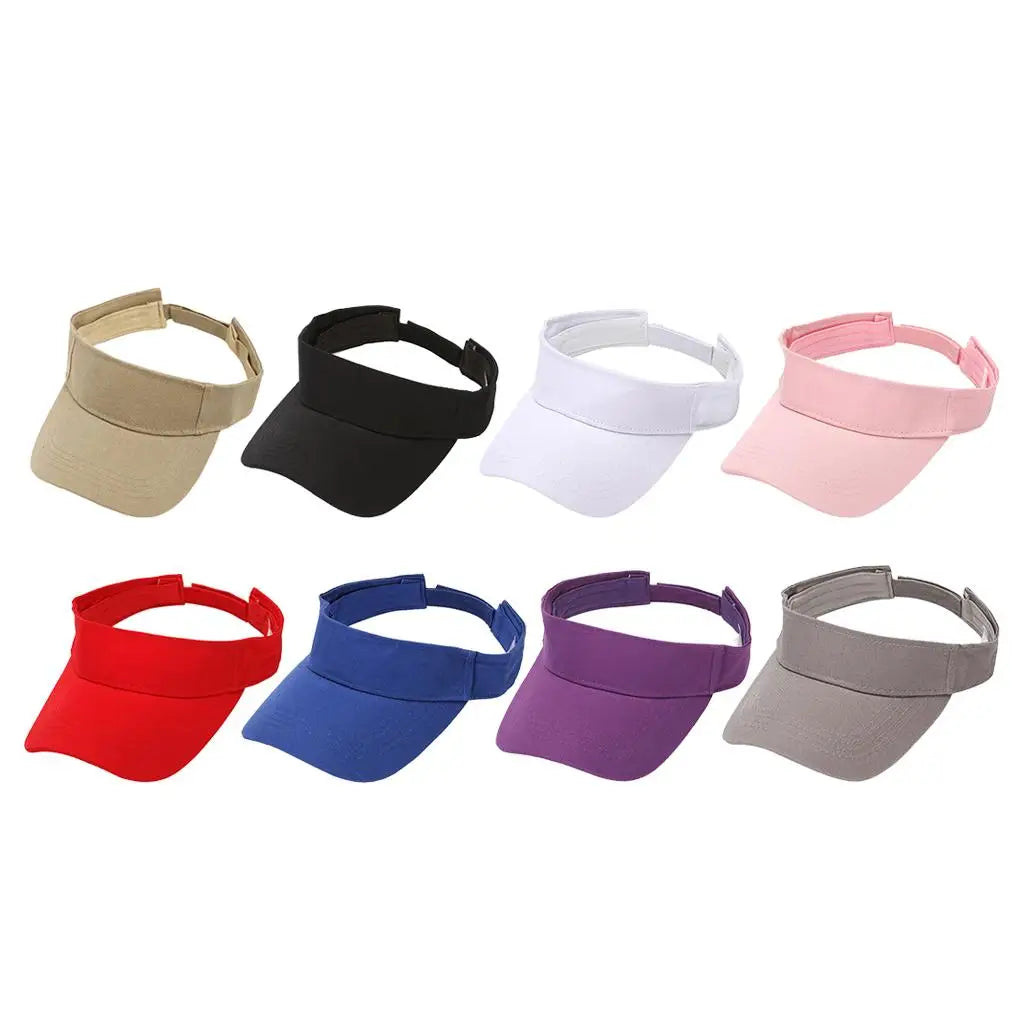 Sun Visor Hat Unisex Golf Tennis Summer Beach Running Sports Empty Top