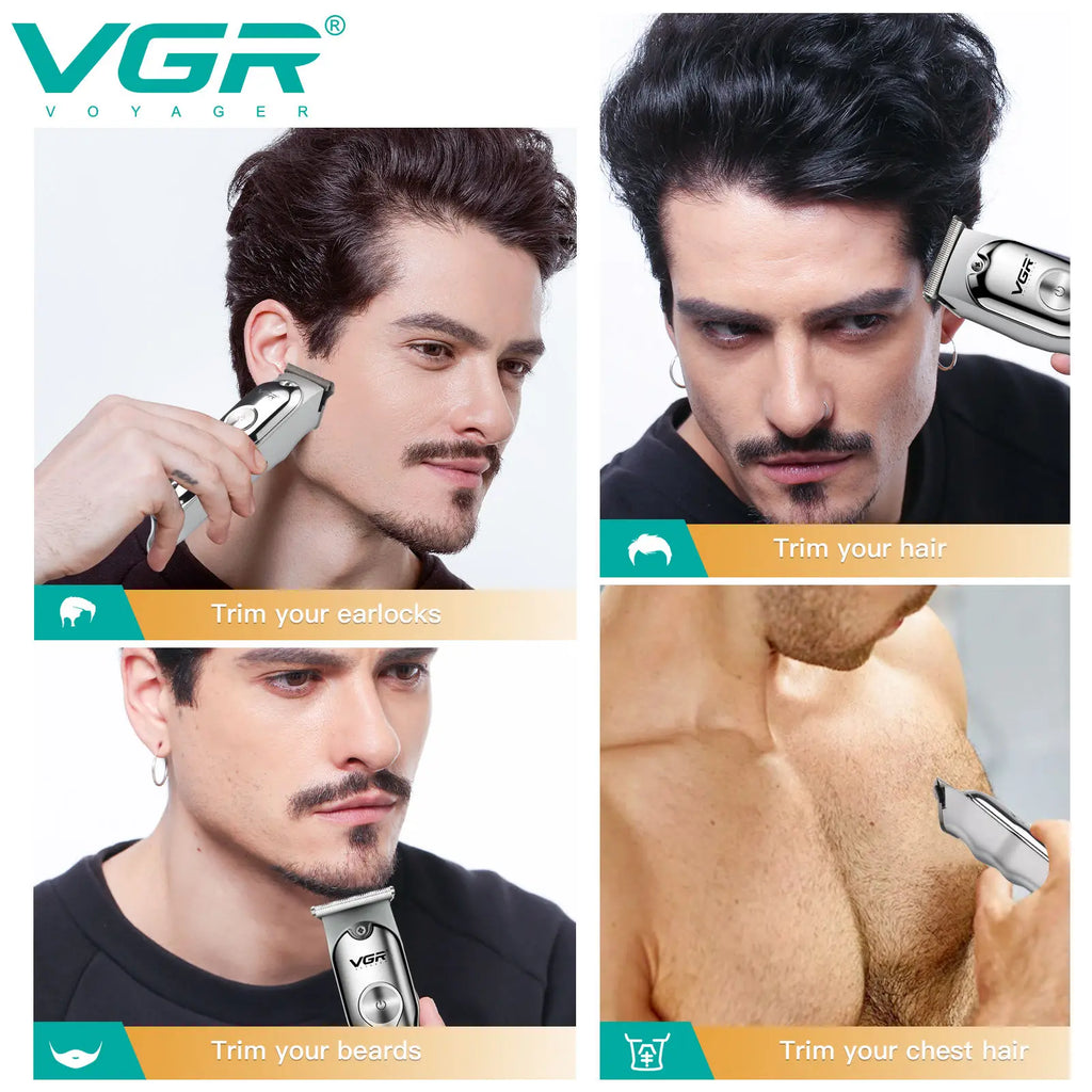VGR  071 T-blade cutting machine barber rechargeable professional hair clipper trimmer for men cordless