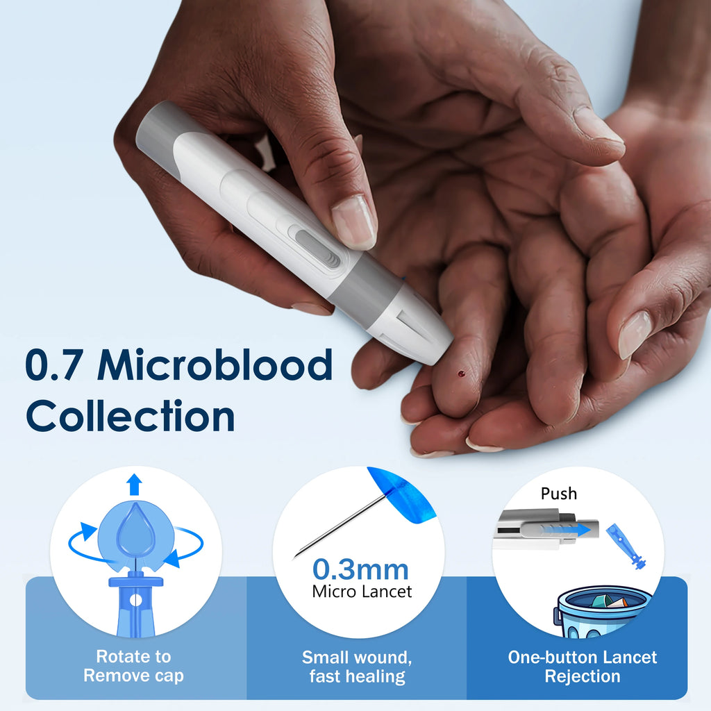 LinkSun G-425-1/-2/-3 Glucosemeter Monitor Complete Kit 10/50/100pcs Test Strips Blood Sugar Tester Diabetes Blood Glucose Meter