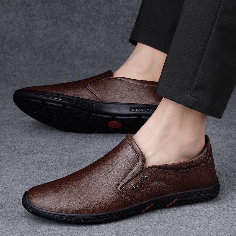 Leather Men Casual Shoes Breathable Soft Sole Office Loafers Shoes Men Designer Shoes Men Italian Brand Moccasins Zapatos Hombre