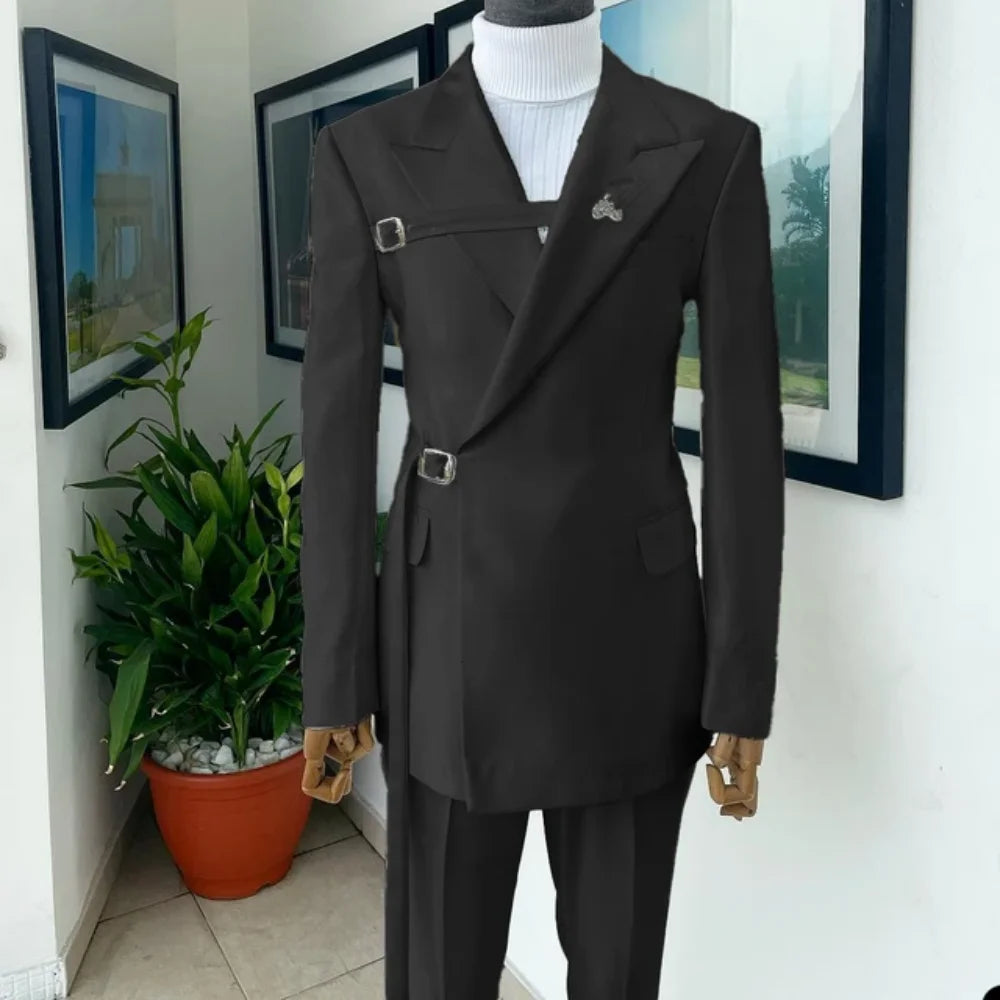 Men's Wedding Tuxedo Suits Blazers Formal Smoking Attire Elegant Homme Moda Traje Do Noivo New in