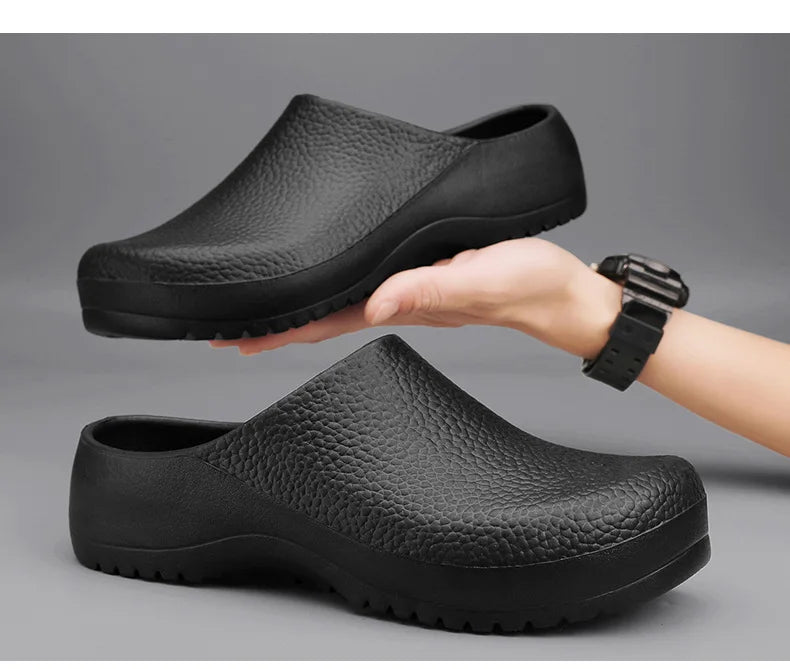 Comfortable Clogs for Women Men Eva Slip-on Chef Nurse Shoes Waterproof Slippers Lightweight Hospital Kitchen Safety Sandals