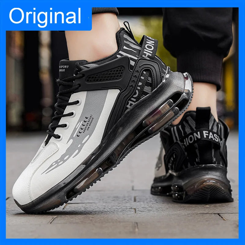 Men Sports Shoes High-quality Trendy Soft Thick Soled Comfortable Non Slip Versatile Breathable Outdoor Jogging Leisure Shoes