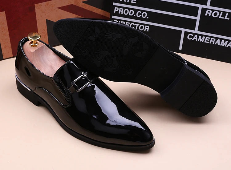 Men's Business Shoes Summer Light Soft Leather Shoes Loafers Slip on Comfortable Dress Shoes for Men Casual Boat Driving Shoe