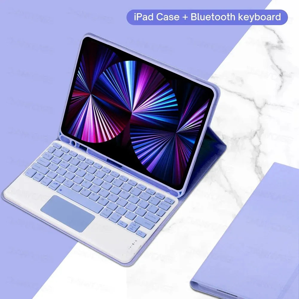 For iPad Backlight Keyboard Case For iPad 10.2 9 8 7th Gen iPad 10th Air 3 10.5 Pro Air 4th 5th 10.9 Pro 11 12.9 9.7 5 6th Cover