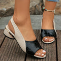 Women Mid Heels Sandals Fashion Dress Chunky Open Toe Shoes New Casual Designer Pumps Classic Brand Femme Zapatos