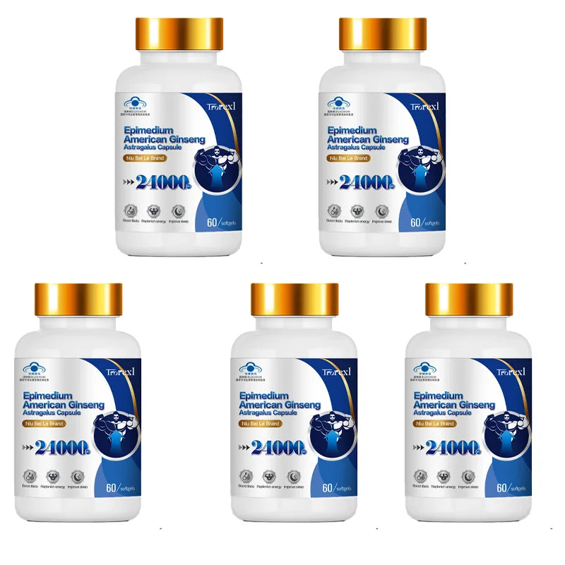Extra Strength Supplement with Epimedium & Panax Ginseng Extract, Male Enhancing Supplement Supports Improve Male Energy Levels