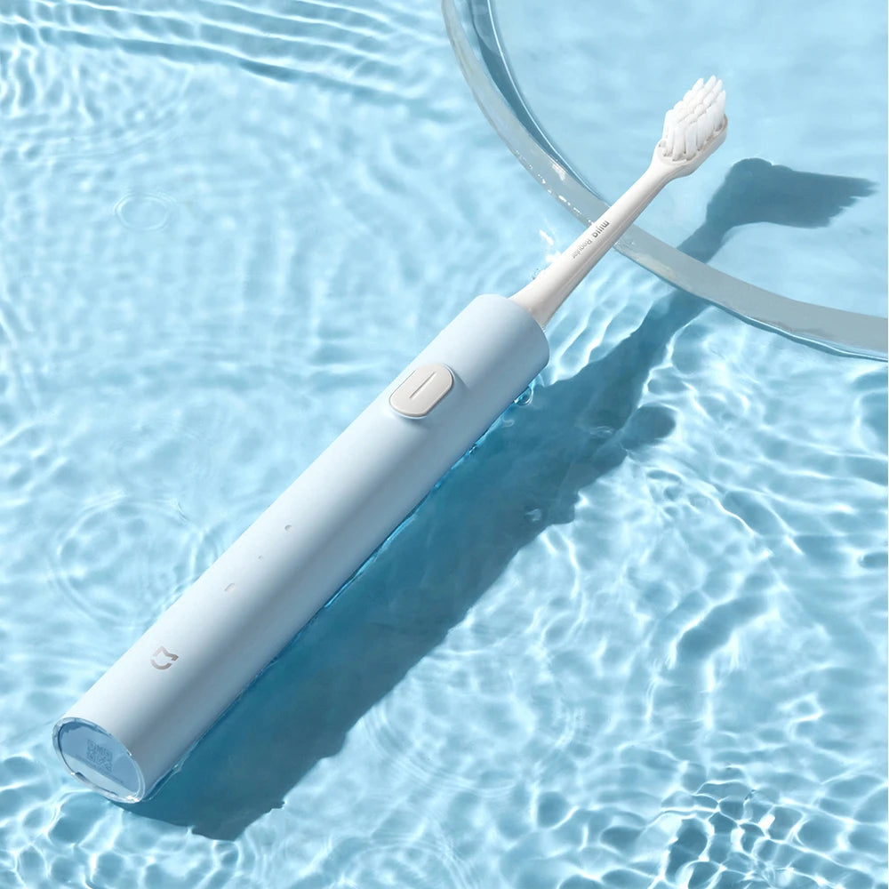 MIJIA T200/T200C Sonic Electric Toothbrush,USB‑C 25 Day Battery,IPX7 Waterproof,2 Mode,2 Brush Heads,Whitening Toothbrush