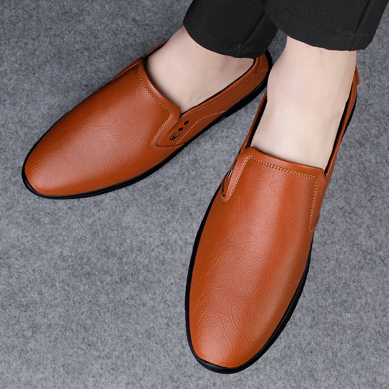 Leather Men Casual Shoes Breathable Soft Sole Office Loafers Shoes Men Designer Shoes Men Italian Brand Moccasins Zapatos Hombre
