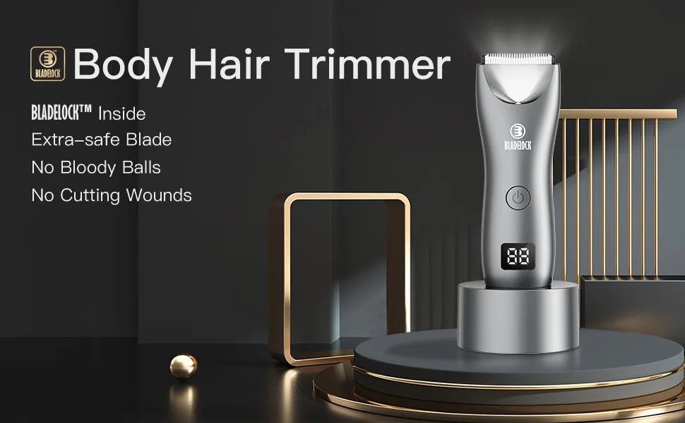 Mens Body Hair Trimmer for Men Balls Women Lady Shaver Hair Removal Bikini Trimmer Groin & Body Shaver Groomer Arm Beard Razor