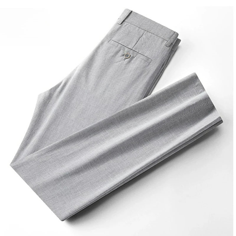 Men's Casual Pants: Breathable & Lightweight for Summer Comfort Business Casual Men's Work Trousers