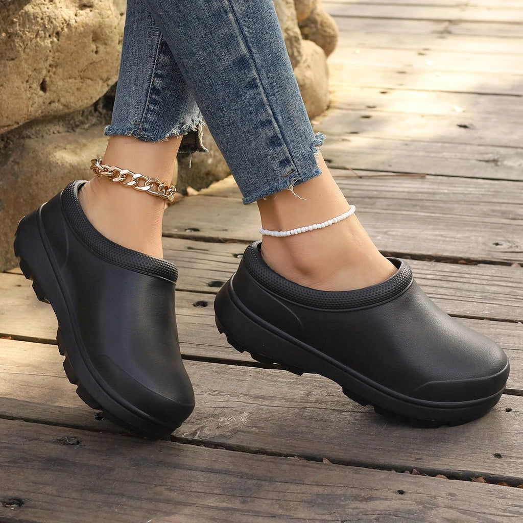 2026 Women's Large Water Shoes Nurse Shoes Chef Work Shoes Garden Shoe Fashion EVA Beach Sandals Kitchen Shoe 35-45