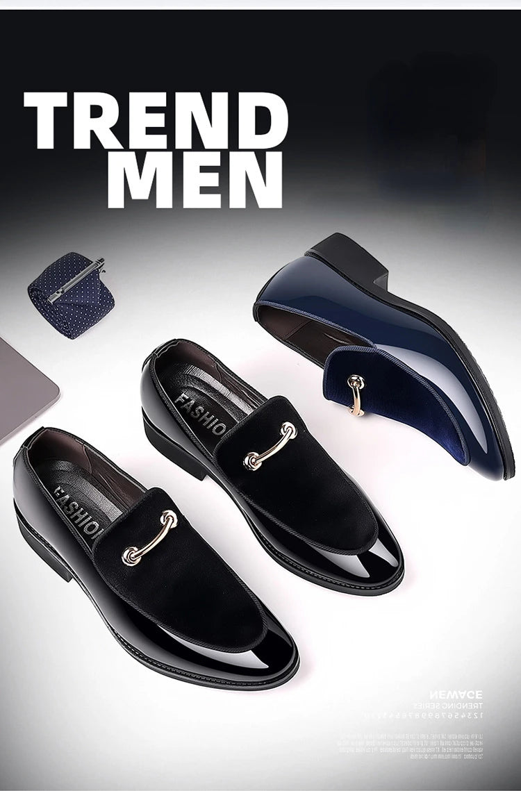 Suede Shoes for Men Luxury Designer Men Dress Shoes Fashion  Elegant Wedding Shoes italian style Men Oxford Shoe Big Size 38-48