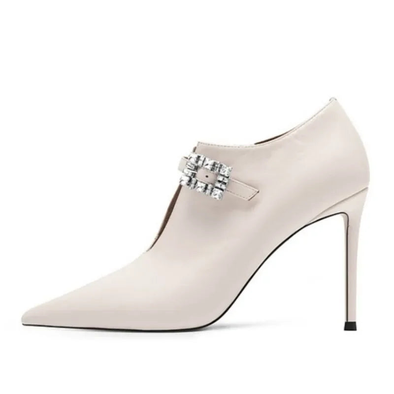 European American Fashion Black Women High-heeled Shoes Bridal Wedding Dress Banquet Fashion Party Sexy Single Shoes Size 35-45