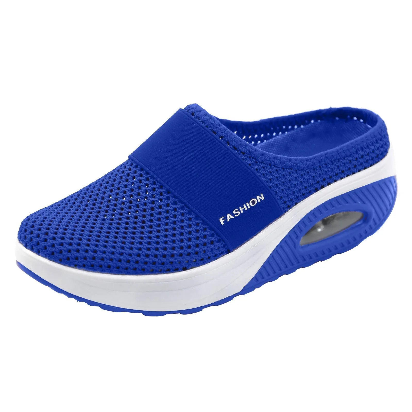 Women Air Cushion Slip On Walking Shoes Breathable Knit Sneakers Lightweight Comfortable Casual Shoes Walking Footwear