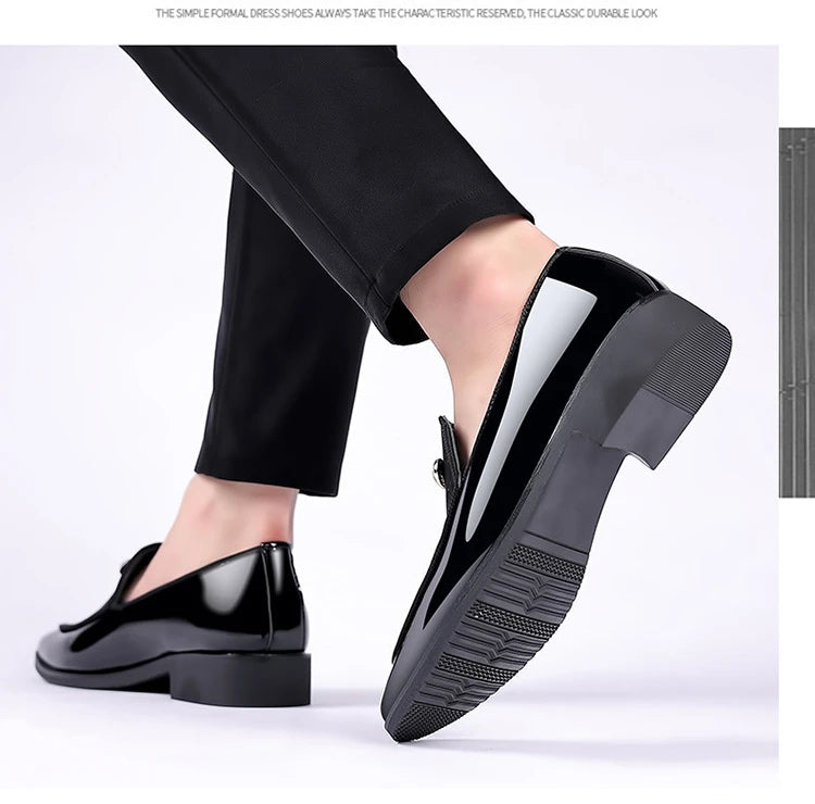 Suede Shoes for Men Luxury Designer Men Dress Shoes Fashion  Elegant Wedding Shoes italian style Men Oxford Shoe Big Size 38-48